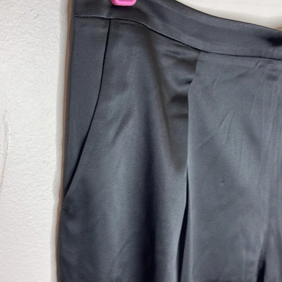 MM Lafleur The Windsor Satin Tapered Trouser in Black - Picture 4 of 11